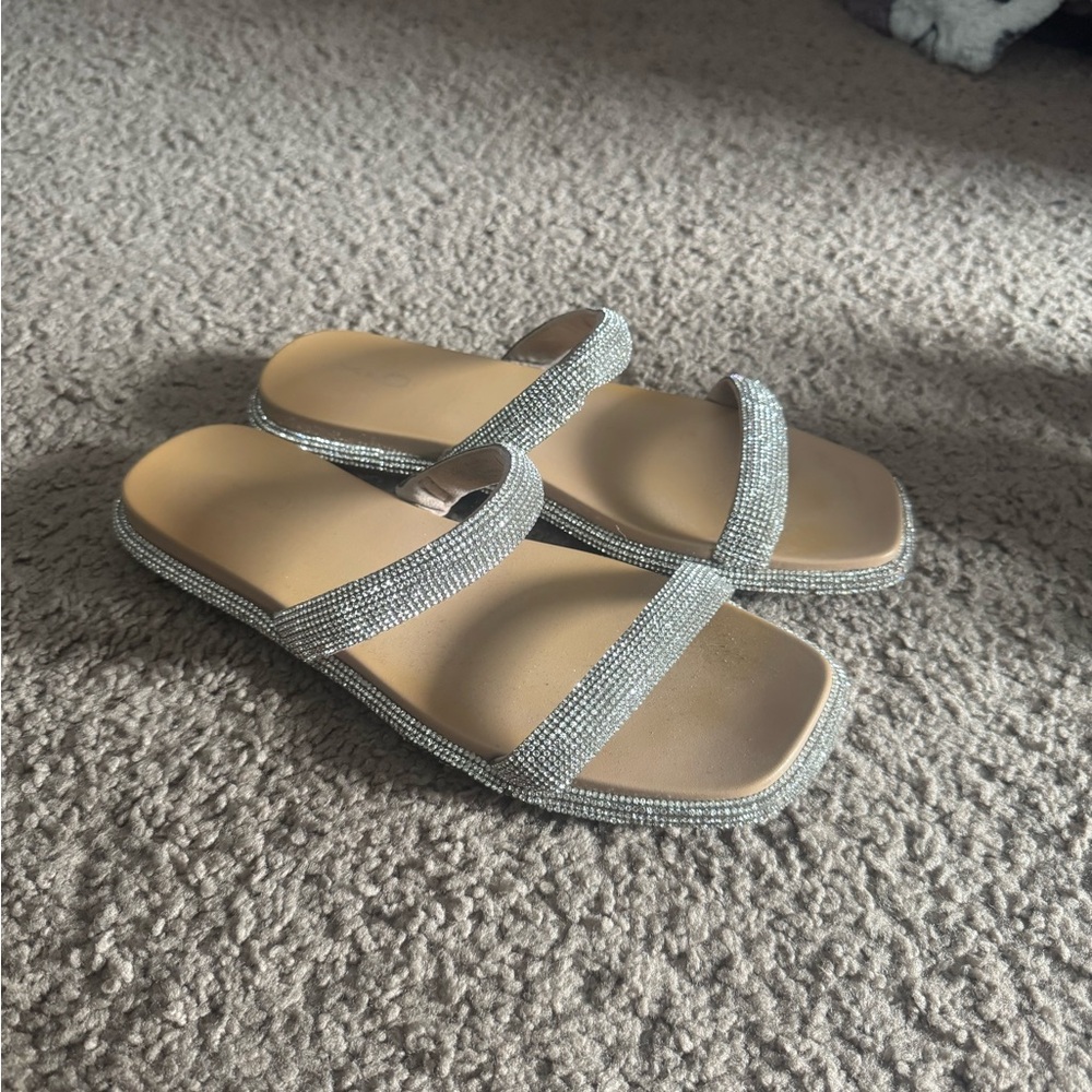 Elegant Silver Women's Sandals